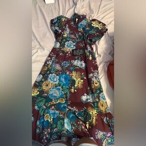 Tuckernuck Merlot Sharp Floral dress
Size: Small
New with Tags